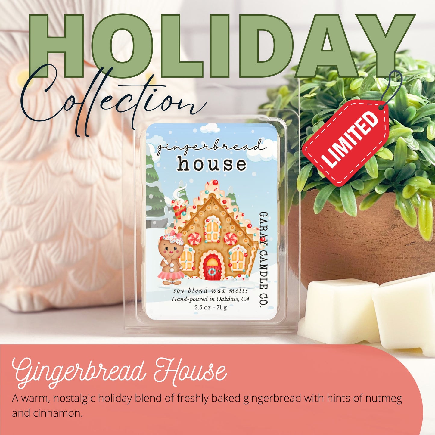 Gingerbread House Holiday WaxMelt