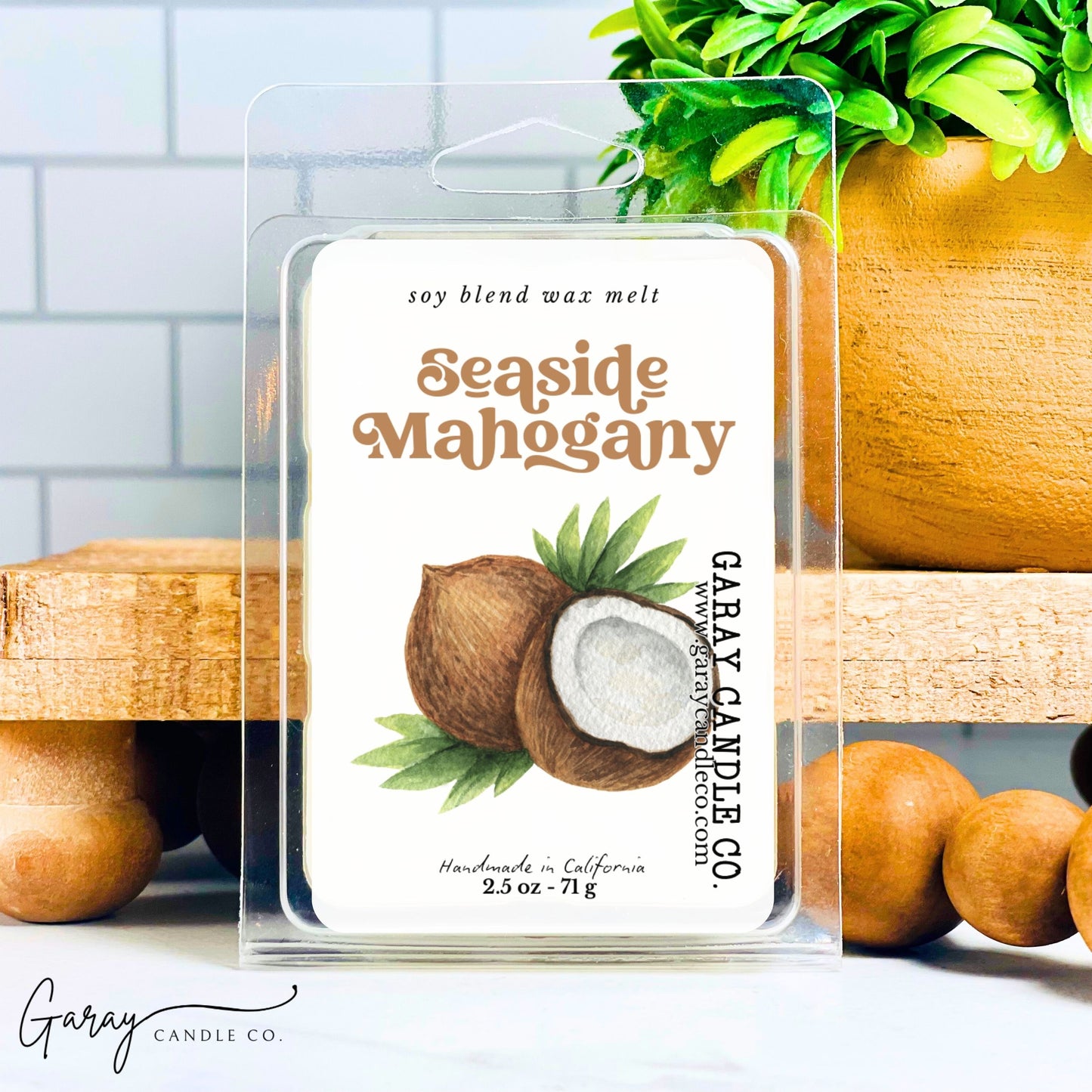 Seaside Mahogany Soy Blend Wax Melt