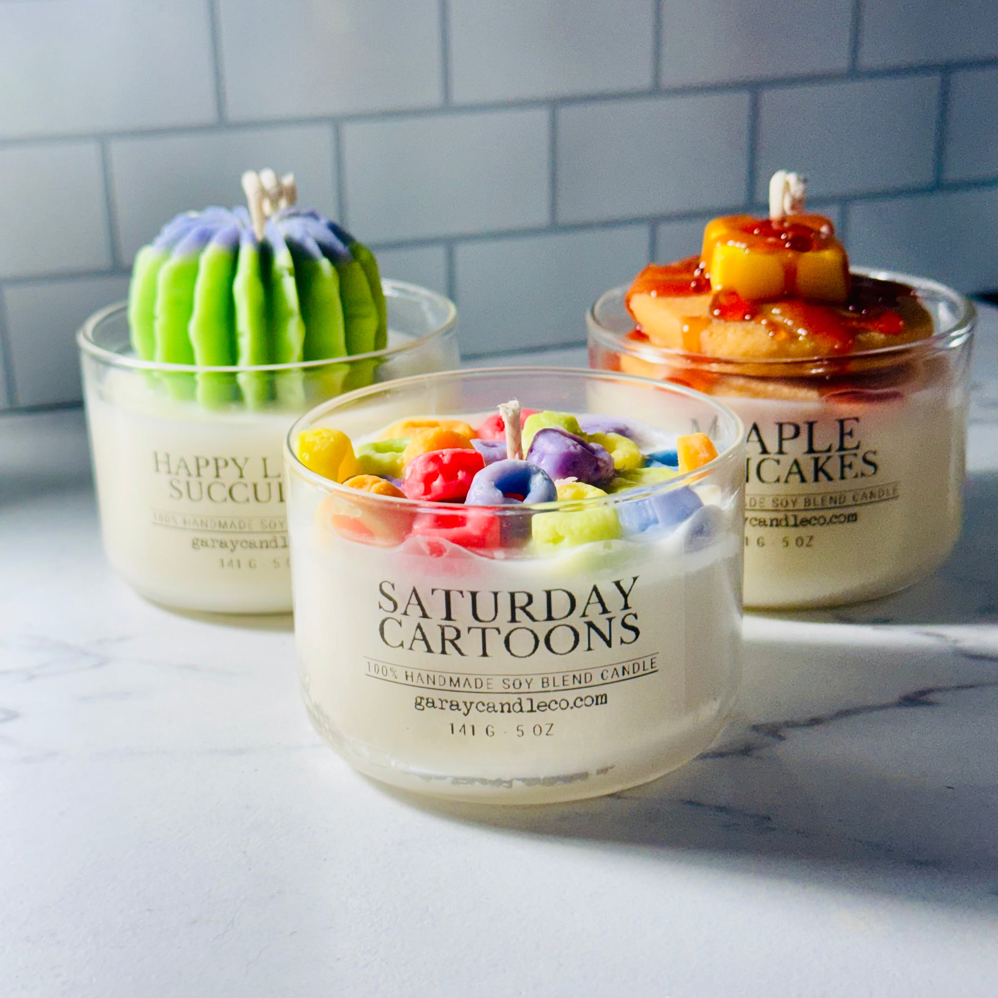 succulent candles Happy Little Succulent 5 oz Soy Blend Candle – Garay Candle Co
