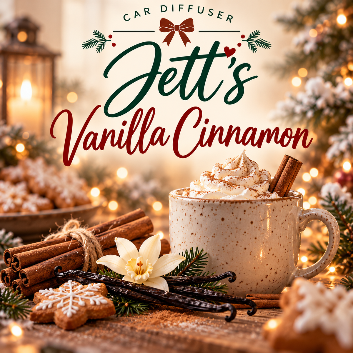 Jett’s Vanilla Cinnamon | Holiday Car Diffuser