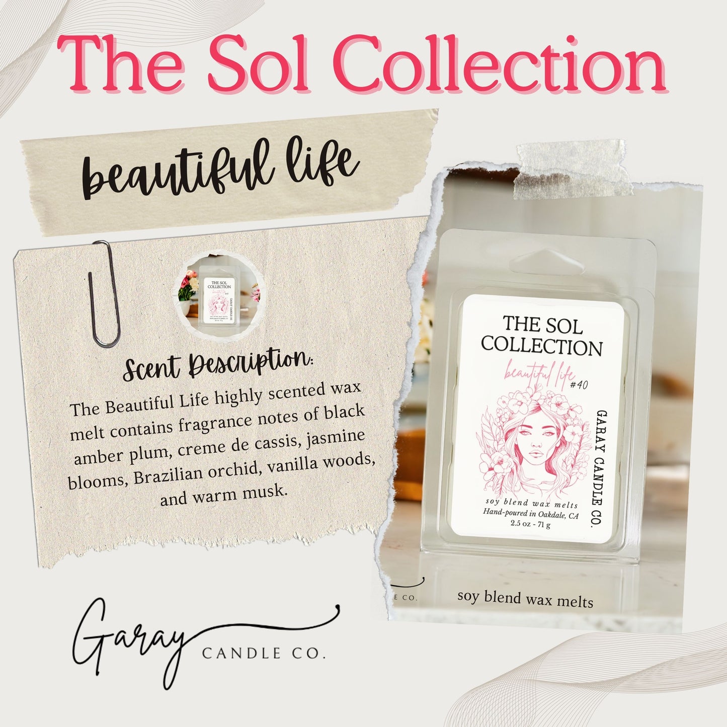 The Sol Collection Soy Blend Wax Melts