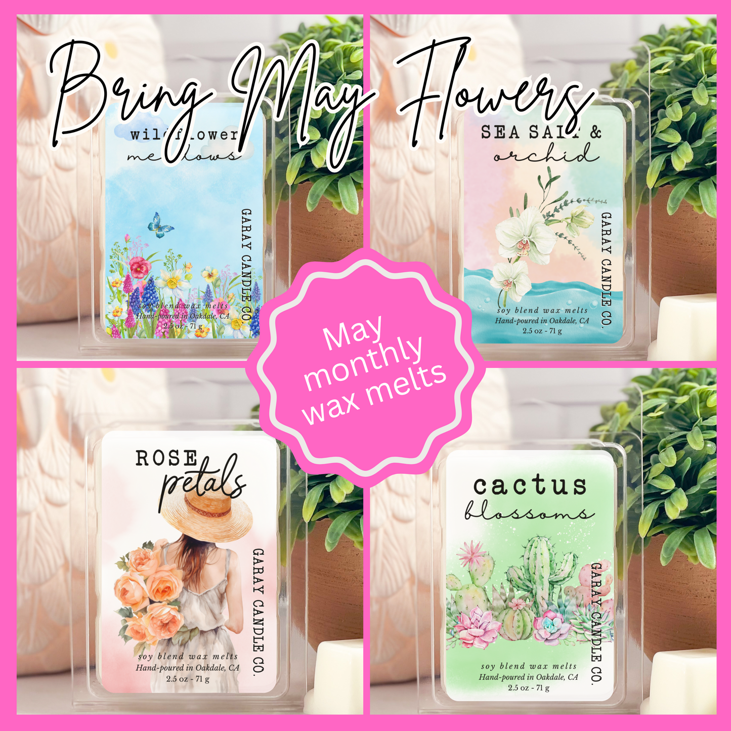 Monthly Soy Blend Wax Melt Subscription (4 Wax Melts)