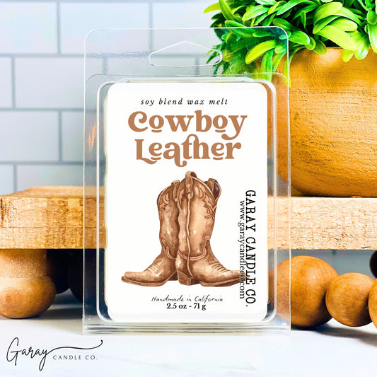 Cowboy Leather Soy Blend Wax Melt
