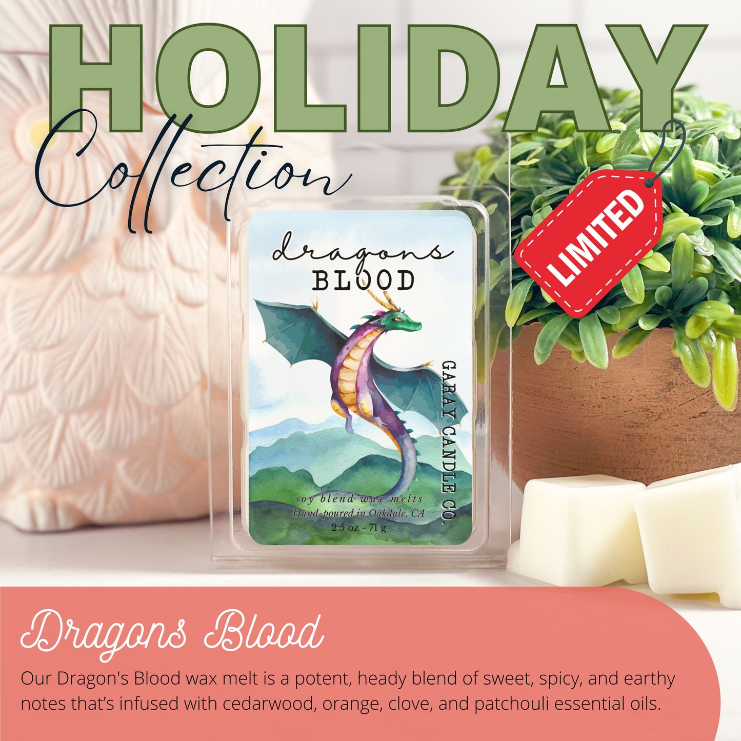 Dragons Blood Holiday Wax Melt