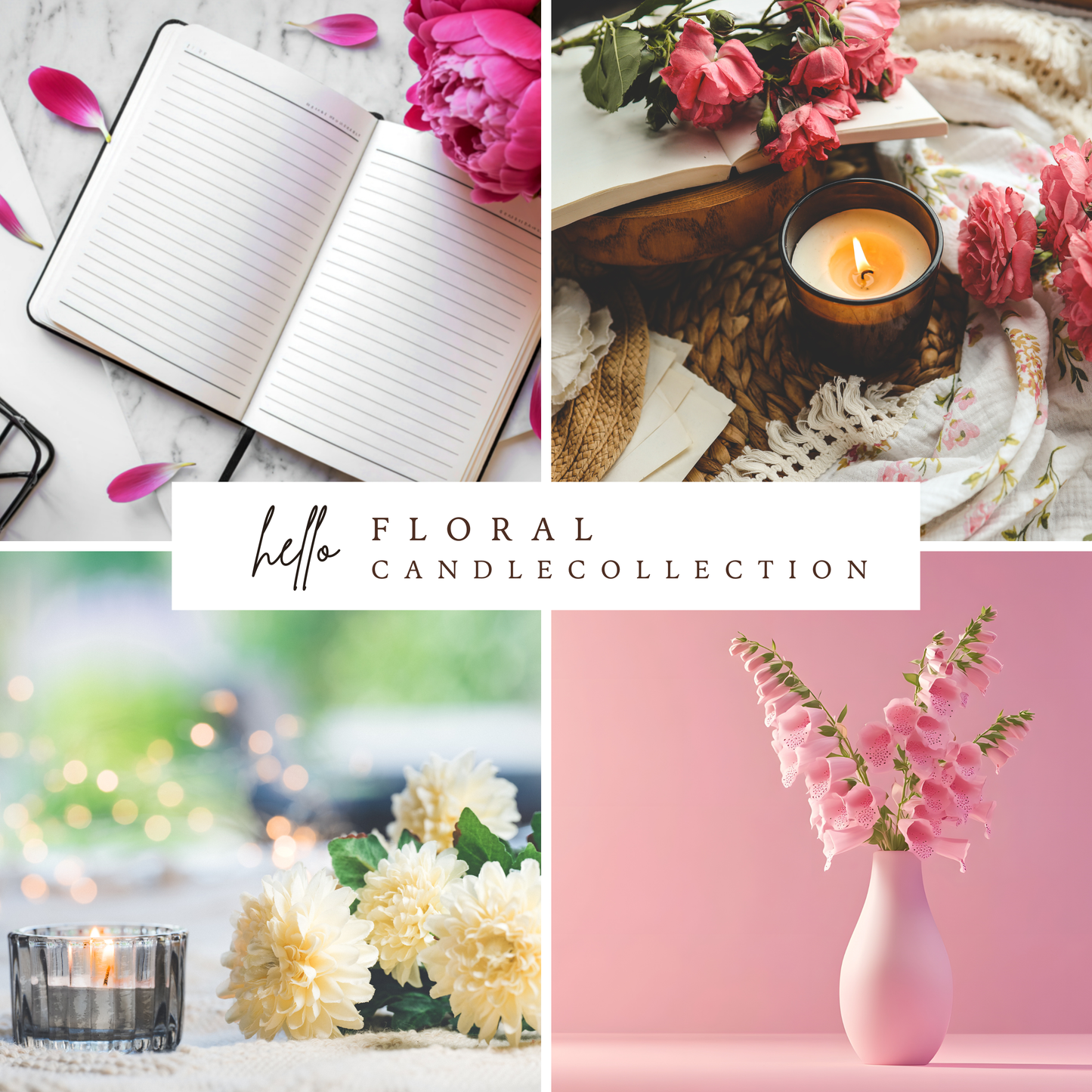 The Floral Candle Collection