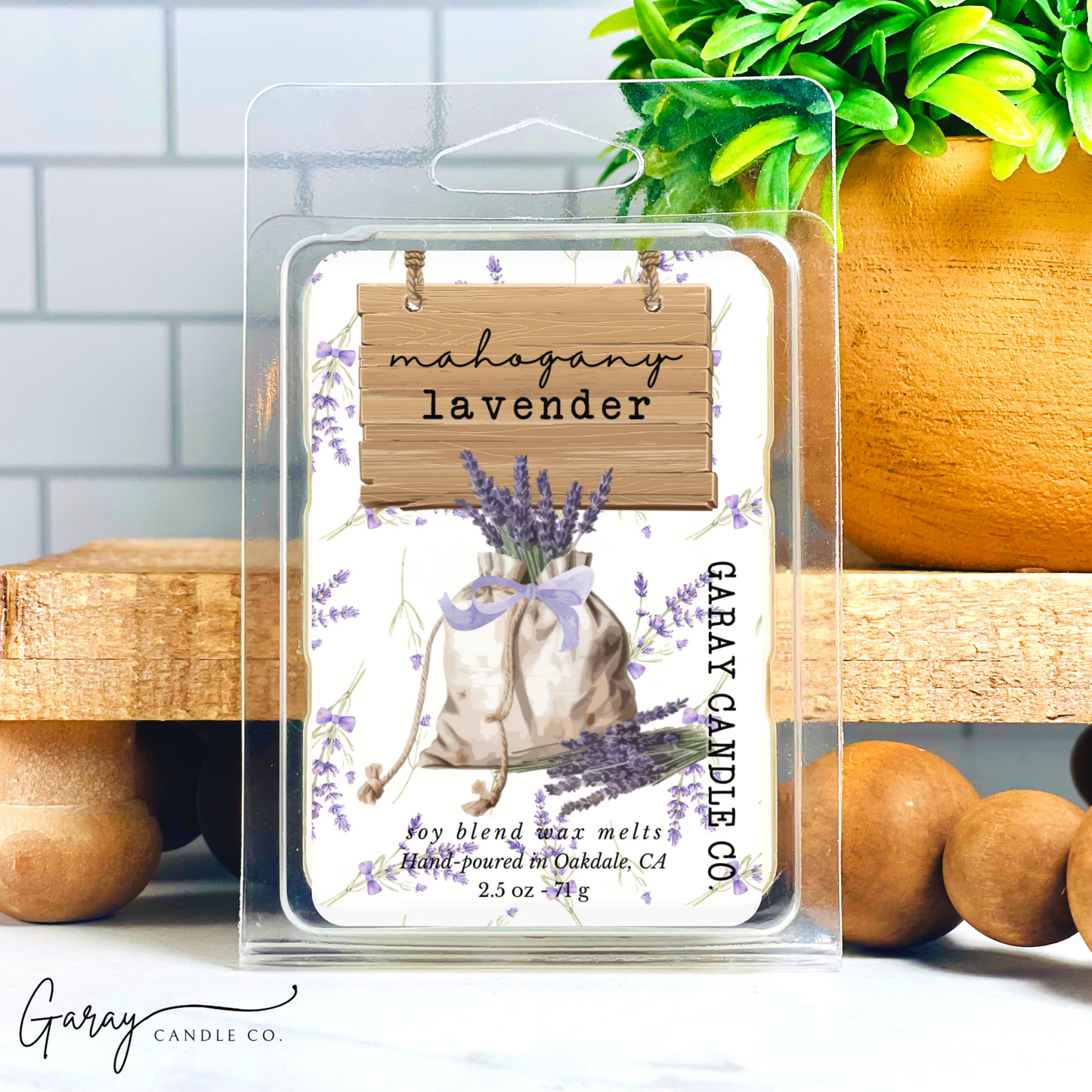 Mahogany & Lavender Soy Blend Wax Melt