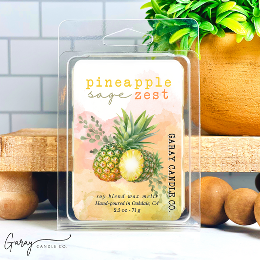 Pineapple Sage Zest Soy Blend Wax Melt