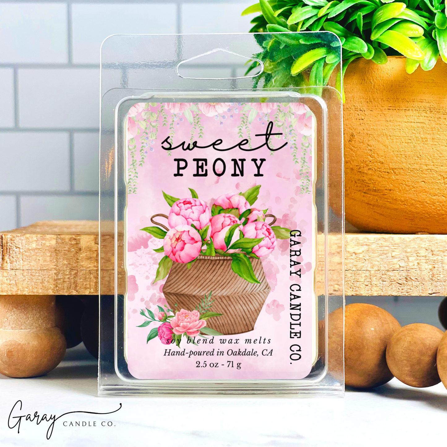 Sweet Peony Wax Melt – Garay Candle Co.