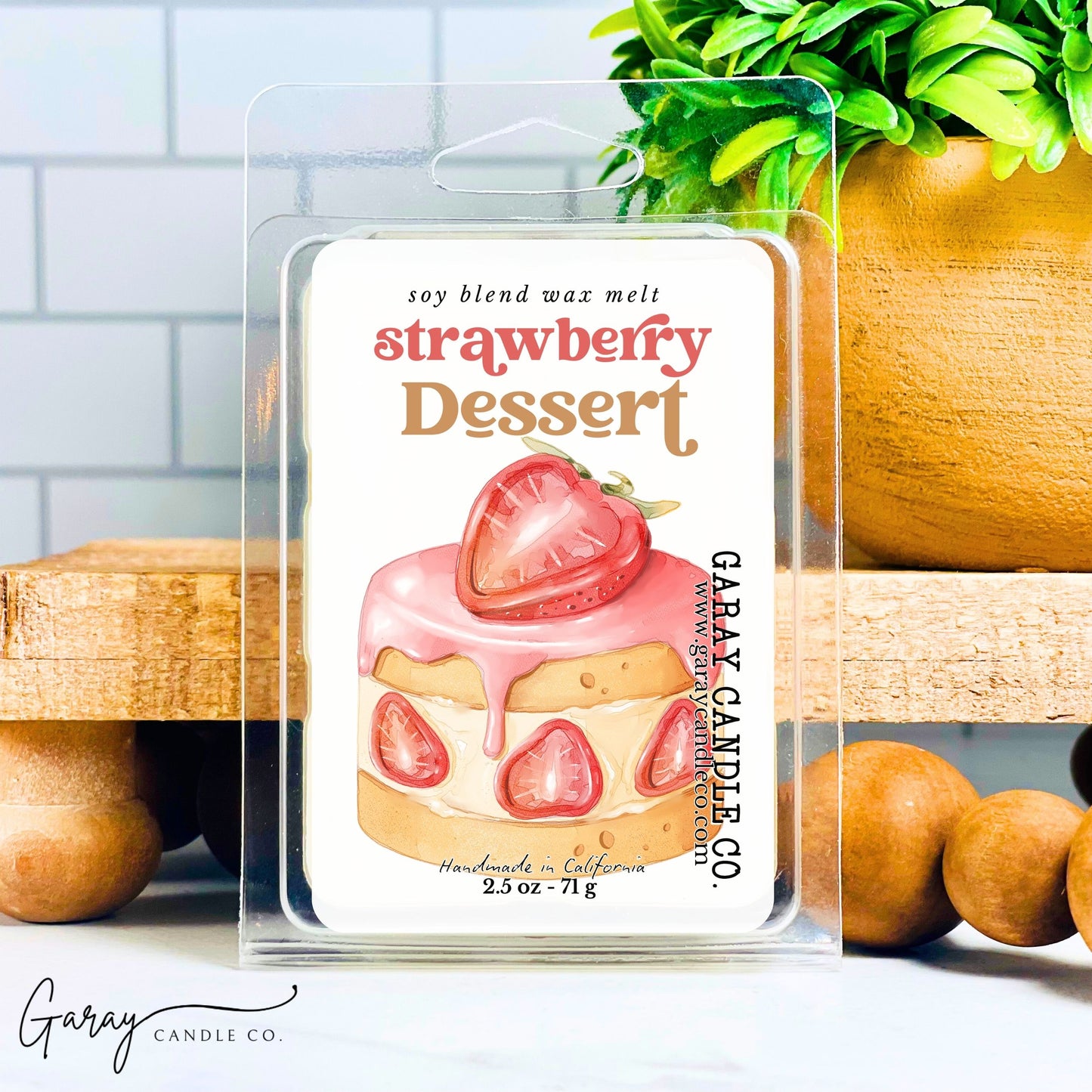 Strawberry Dessert Soy Blend Wax Melt