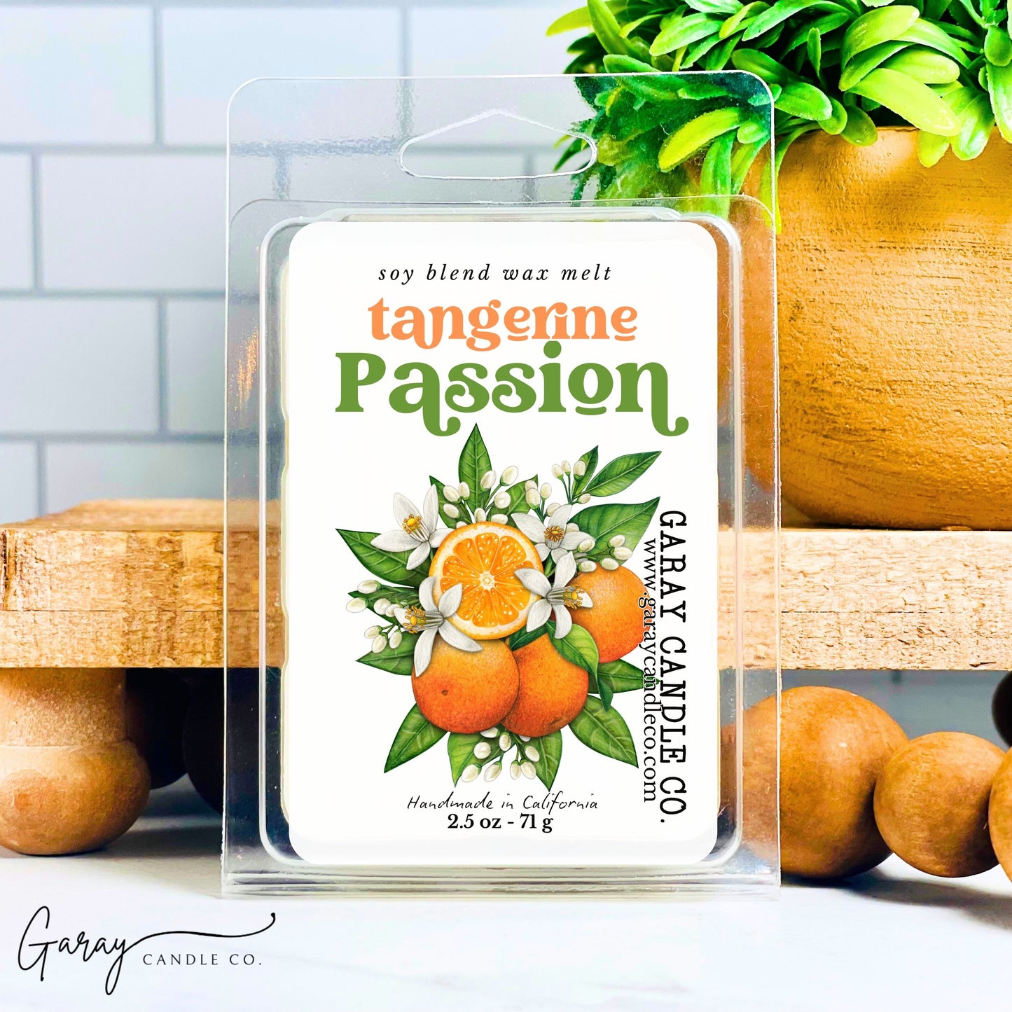 Tangerine Passion Soy Blend Wax Melt