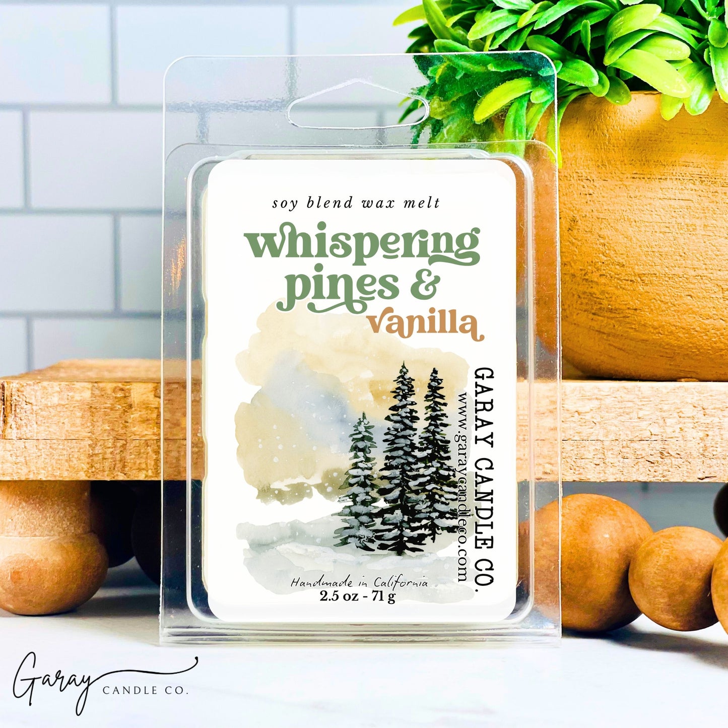 Whispering Pines & Vanilla Soy Blend Wax Melt